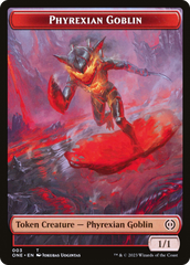 Phyrexian Goblin // Drone Double-Sided Token [Phyrexia: All Will Be One Tokens] | Dragon's Lair Comics and Fantasy Houston TX