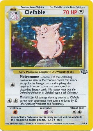 Clefable (1/64) [Jungle Unlimited] [No Symbol] | Dragon's Lair Comics and Fantasy Houston TX