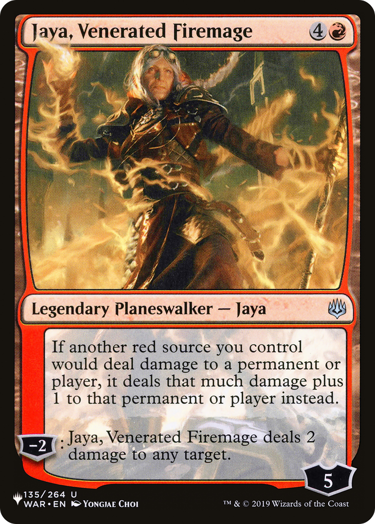 Jaya, Venerated Firemage [The List] | Dragon's Lair Comics and Fantasy Houston TX