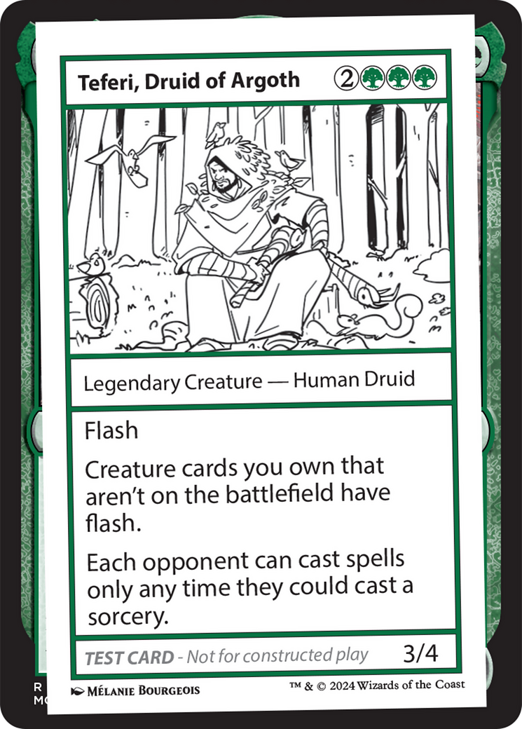 Teferi, Druid of Argoth [Mystery Booster 2 Playtest Cards] | Dragon's Lair Comics and Fantasy Houston TX