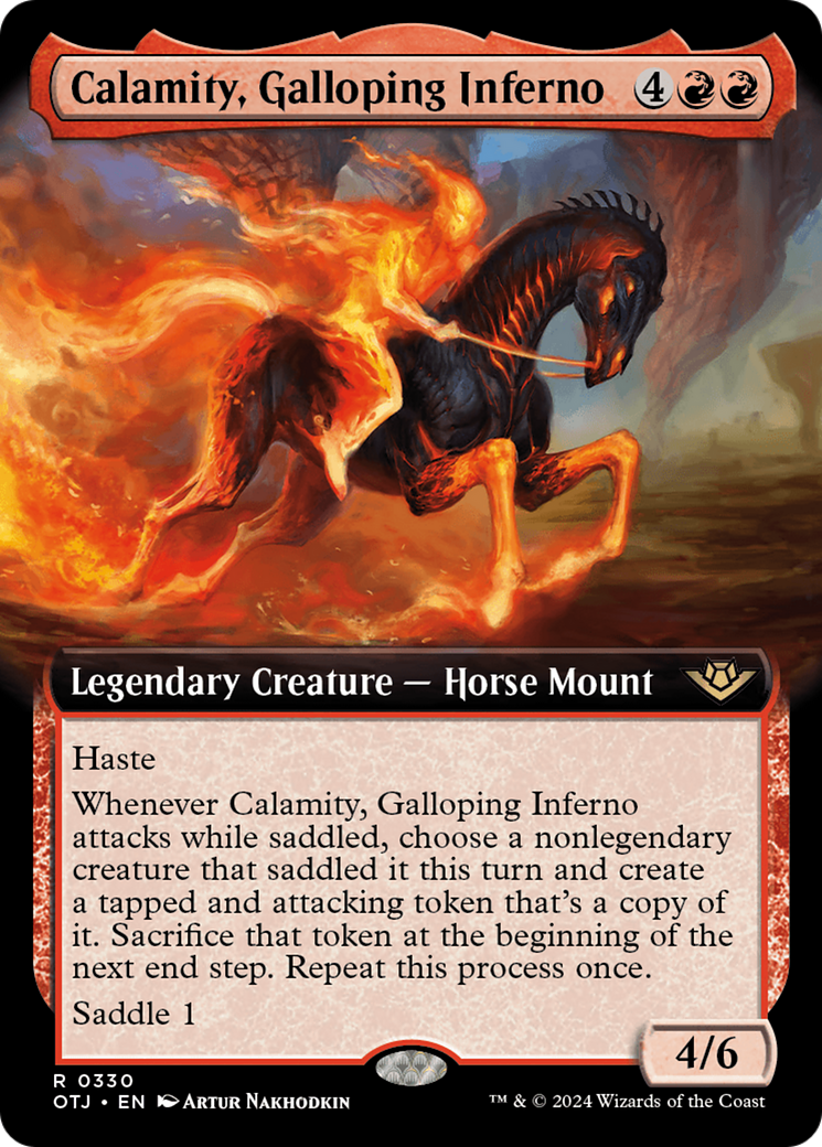 Calamity, Galloping Inferno (Extended Art) [Outlaws of Thunder Junction] | Dragon's Lair Comics and Fantasy Houston TX