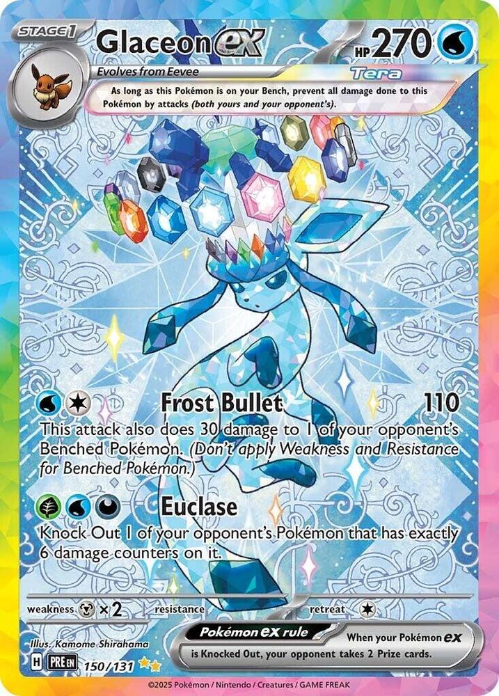 Glaceon ex (150/131) [Scarlet & Violet: Prismatic Evolutions] | Dragon's Lair Comics and Fantasy Houston TX