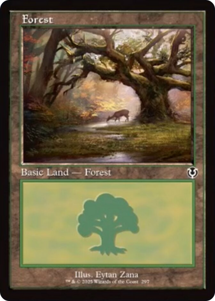 Forest (297) (Retro Frame) [Innistrad Remastered] | Dragon's Lair Comics and Fantasy Houston TX