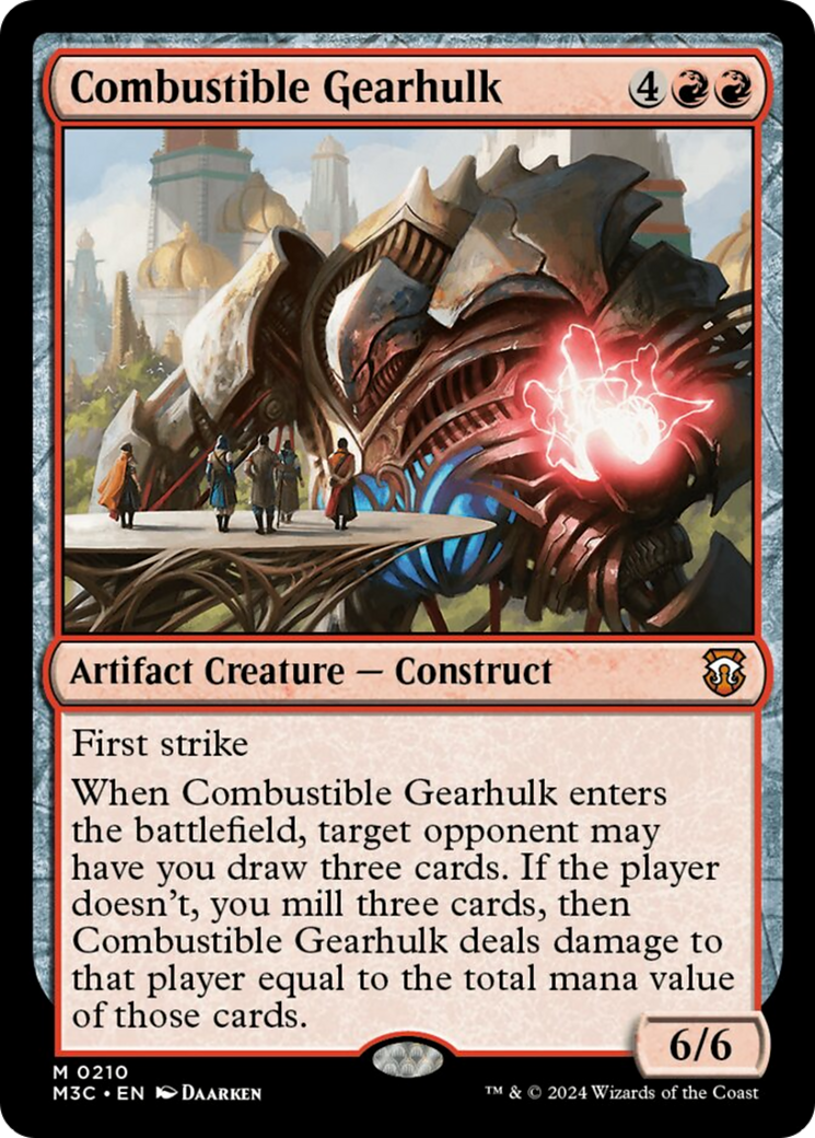 Combustible Gearhulk [Modern Horizons 3 Commander] | Dragon's Lair Comics and Fantasy Houston TX