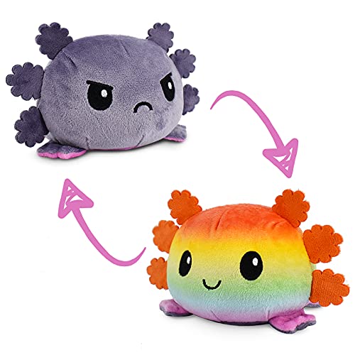 Plushiverse: Reversible Plushie 4in - Rainbow Prism Axolotl | Dragon's Lair Comics and Fantasy Houston TX