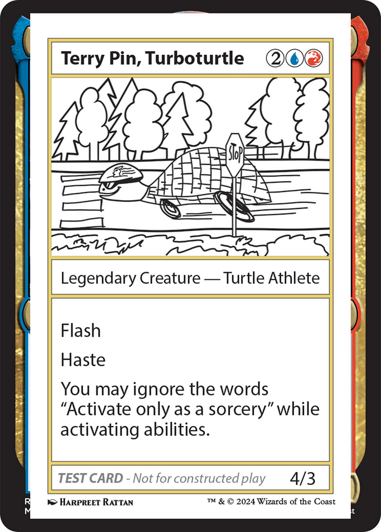 Terry Pin, Turboturtle [Mystery Booster 2 Playtest Cards] | Dragon's Lair Comics and Fantasy Houston TX