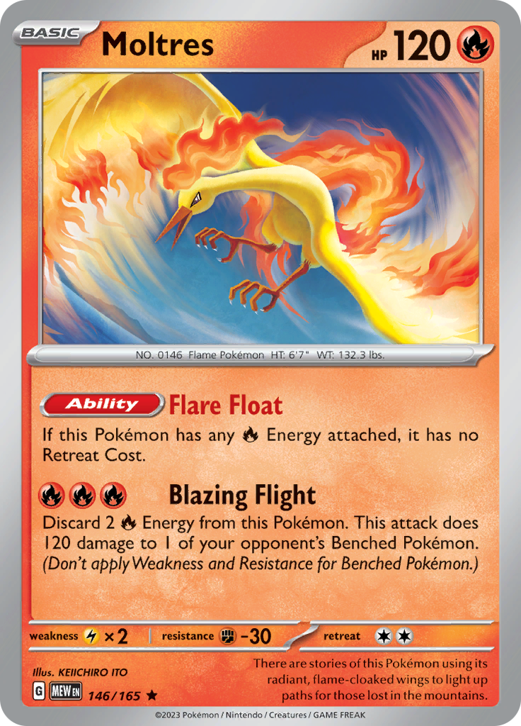 Moltres (146/165) [Scarlet & Violet 151] | Dragon's Lair Comics and Fantasy Houston TX