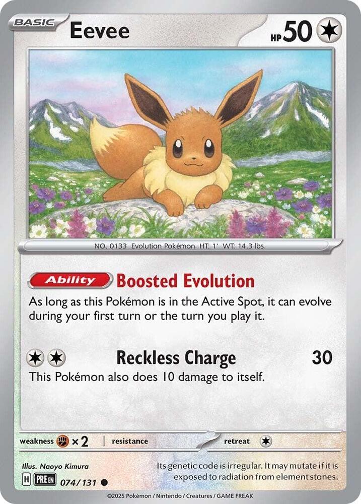 Eevee (074/131) [Scarlet & Violet: Prismatic Evolutions] | Dragon's Lair Comics and Fantasy Houston TX