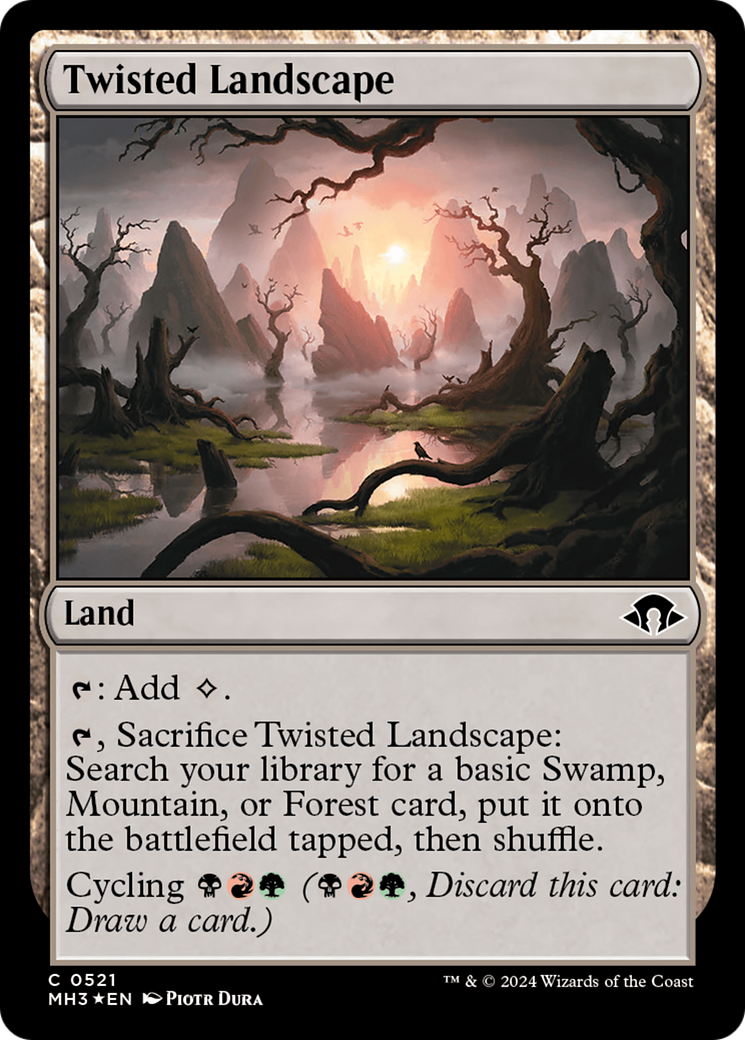 Twisted Landscape (Ripple Foil) [Modern Horizons 3] | Dragon's Lair Comics and Fantasy Houston TX