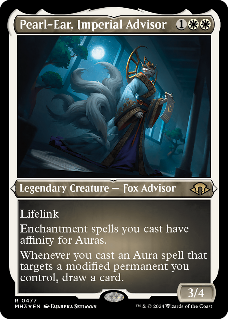 Pearl-Ear, Imperial Advisor (Foil Etched) [Modern Horizons 3] | Dragon's Lair Comics and Fantasy Houston TX