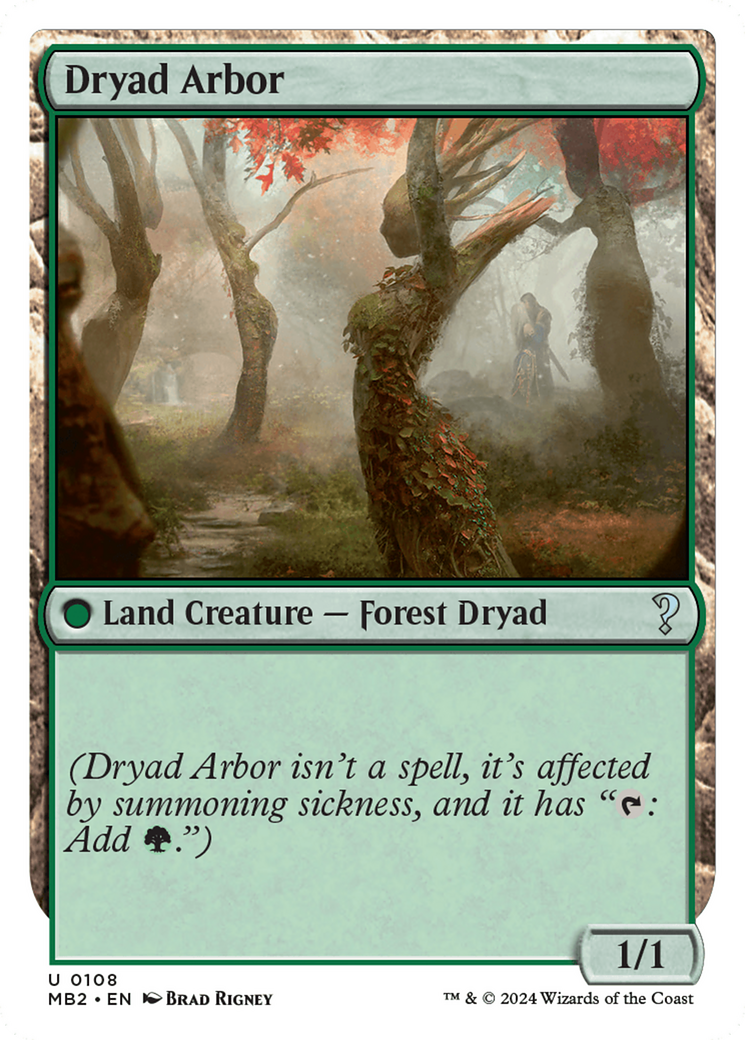 Dryad Arbor (White Border) [Mystery Booster 2] | Dragon's Lair Comics and Fantasy Houston TX