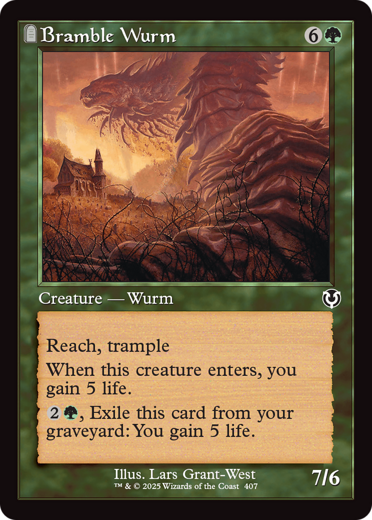 Bramble Wurm (Retro Frame) [Innistrad Remastered] | Dragon's Lair Comics and Fantasy Houston TX