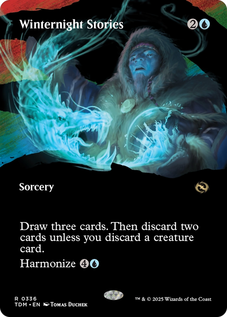 Winternight Stories (Borderless) [Tarkir: Dragonstorm] | Dragon's Lair Comics and Fantasy Houston TX