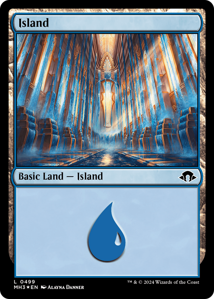 Island (0499) (Ripple Foil) [Modern Horizons 3] | Dragon's Lair Comics and Fantasy Houston TX