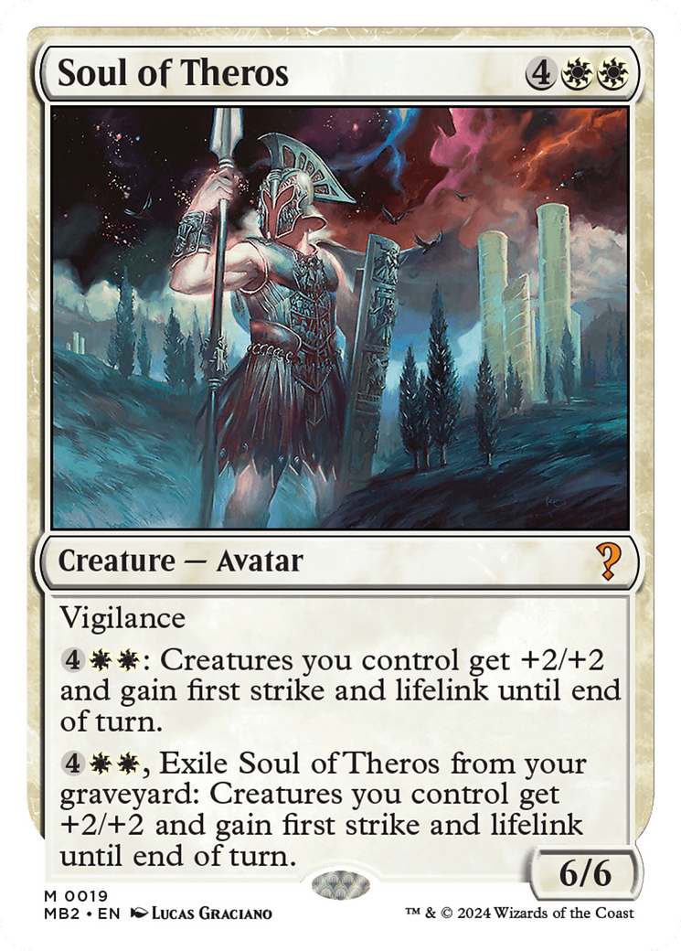 Soul of Theros (White Border) [Mystery Booster 2] | Dragon's Lair Comics and Fantasy Houston TX