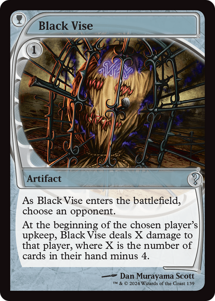 Black Vise (Future Sight) [Mystery Booster 2] | Dragon's Lair Comics and Fantasy Houston TX