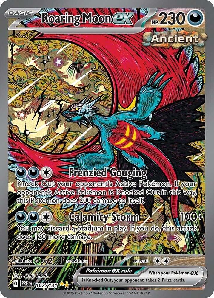 Roaring Moon ex (162/131) [Scarlet & Violet: Prismatic Evolutions] | Dragon's Lair Comics and Fantasy Houston TX