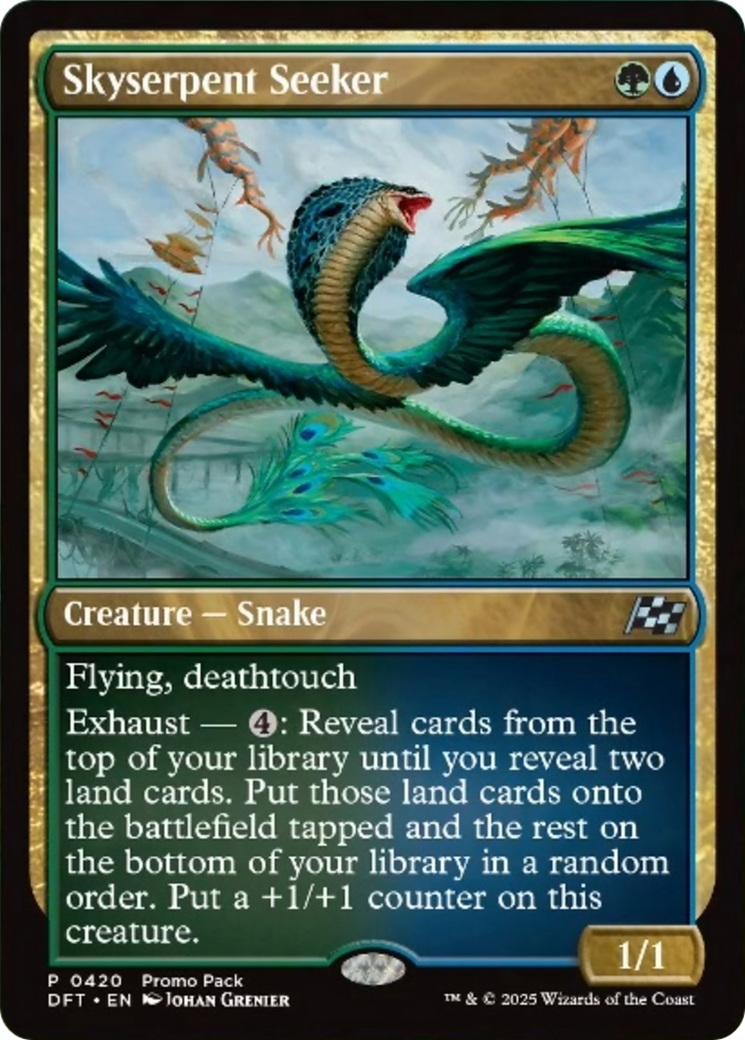 Skyserpent Seeker (Promo Pack) [Aetherdrift Promos] | Dragon's Lair Comics and Fantasy Houston TX