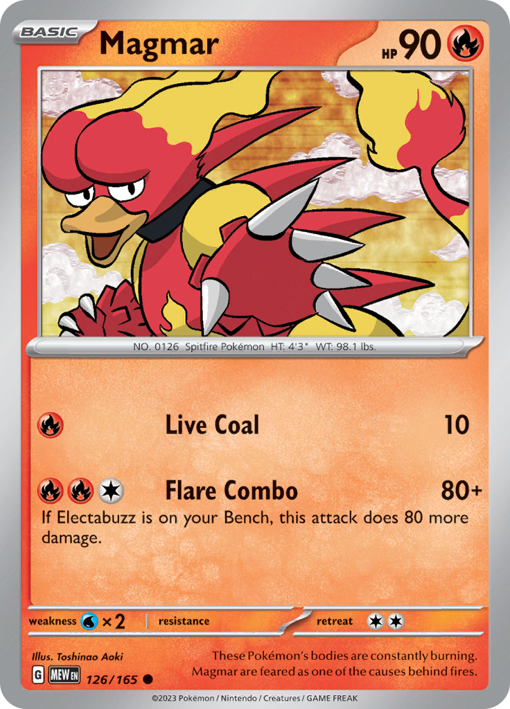 Magmar (126/165) [Scarlet & Violet 151] | Dragon's Lair Comics and Fantasy Houston TX