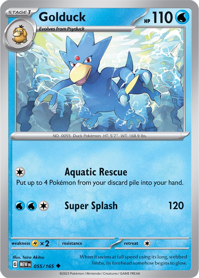 Golduck (055/165) [Scarlet & Violet 151] | Dragon's Lair Comics and Fantasy Houston TX