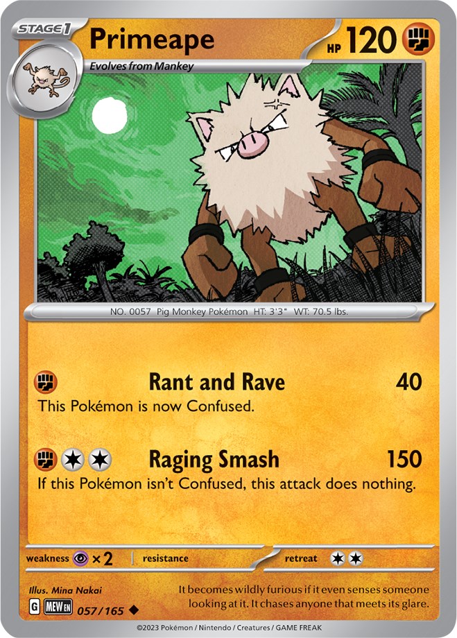 Primeape (057/165) [Scarlet & Violet 151] | Dragon's Lair Comics and Fantasy Houston TX