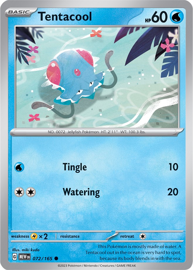 Tentacool (072/165) [Scarlet & Violet 151] | Dragon's Lair Comics and Fantasy Houston TX