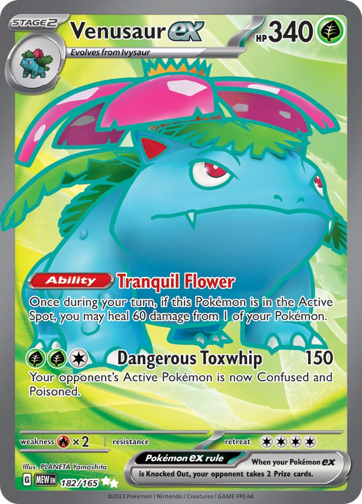 Venusaur ex (182/165) [Scarlet & Violet 151] | Dragon's Lair Comics and Fantasy Houston TX