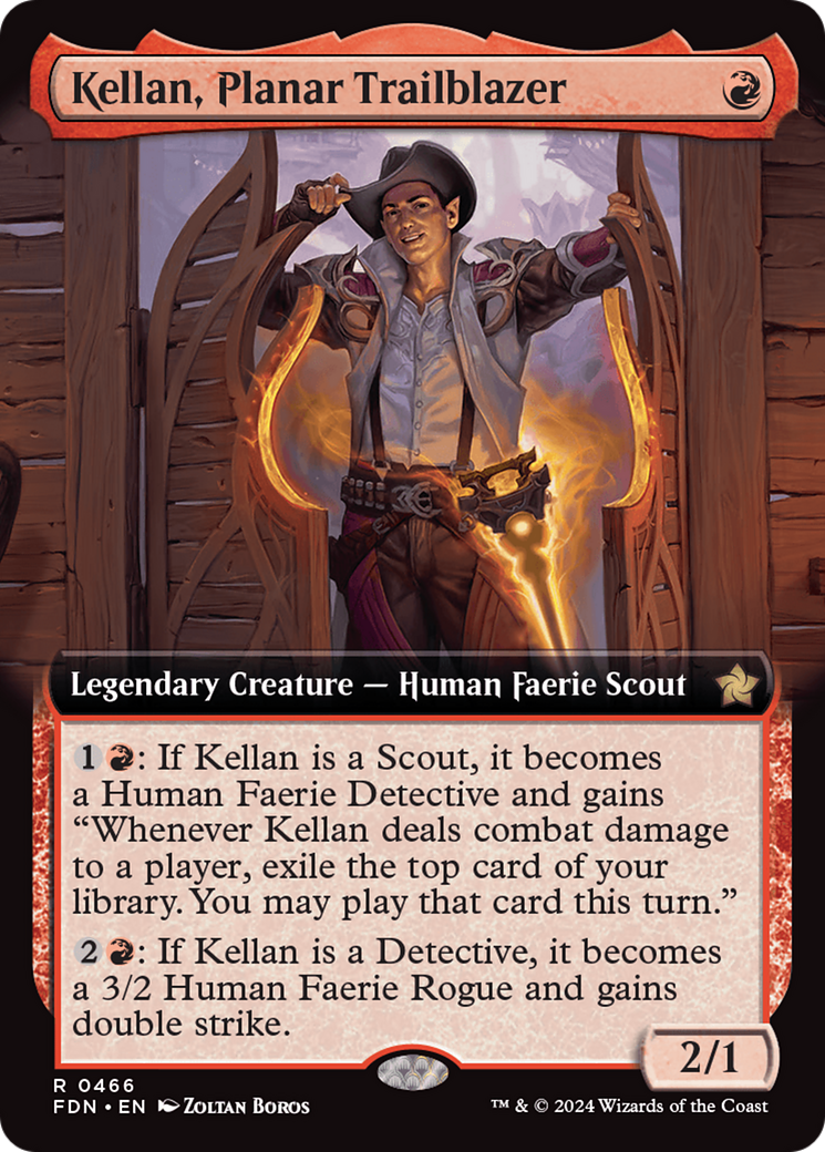 Kellan, Planar Trailblazer (Extended Art) [Foundations] | Dragon's Lair Comics and Fantasy Houston TX