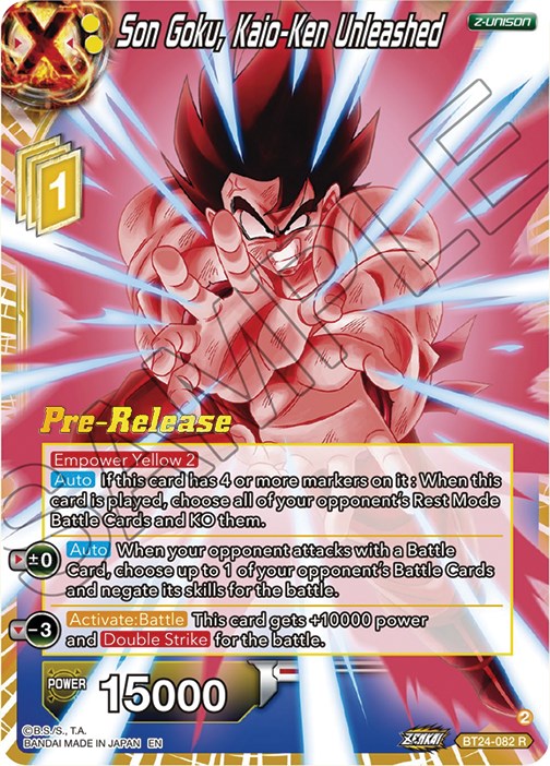 Son Goku, Kaio-Ken Unleashed (BT24-082) [Beyond Generations Prerelease Promos] | Dragon's Lair Comics and Fantasy Houston TX