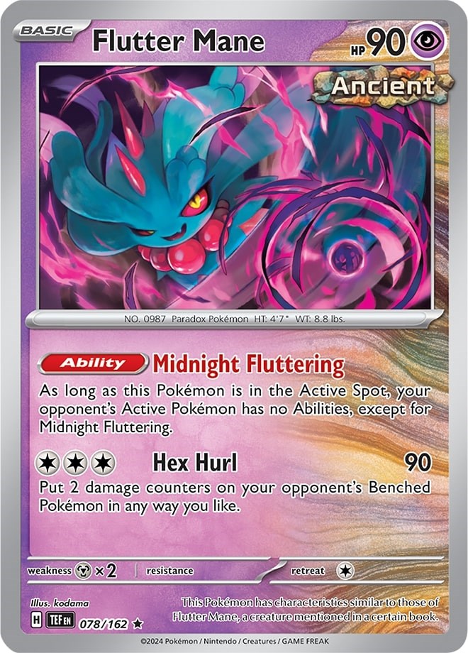 Flutter Mane (078/162) (Theme Deck Exclusive) [Scarlet & Violet: Temporal Forces] | Dragon's Lair Comics and Fantasy Houston TX