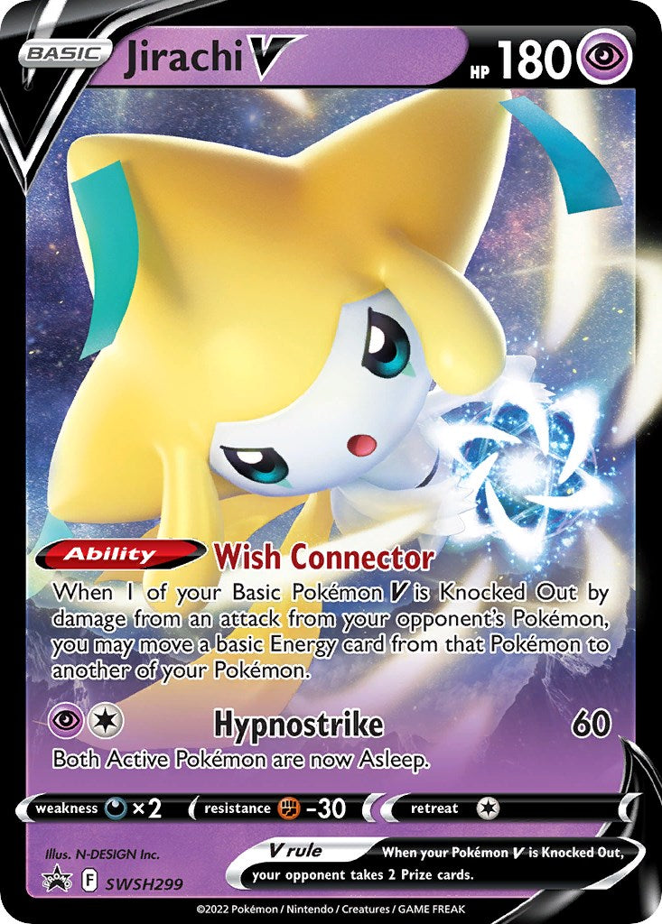 Jirachi V (SWSH299) [Sword & Shield: Black Star Promos] | Dragon's Lair Comics and Fantasy Houston TX