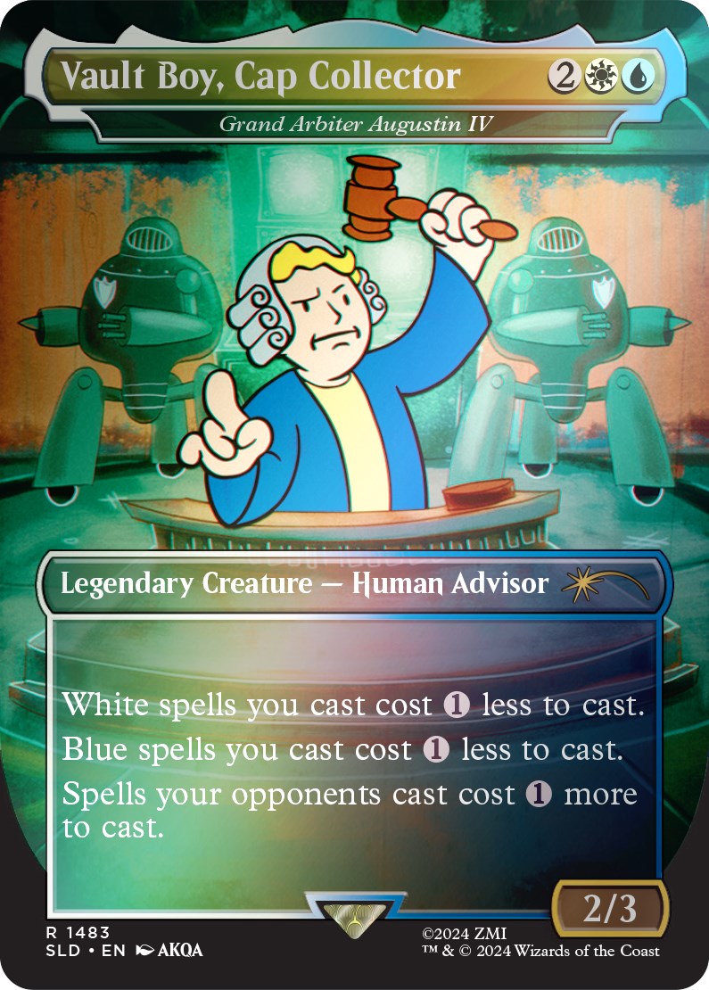 Vault Boy, Cap Collector - Grand Arbiter Augustin IV (Rainbow Foil) [Secret Lair Drop Series] | Dragon's Lair Comics and Fantasy Houston TX