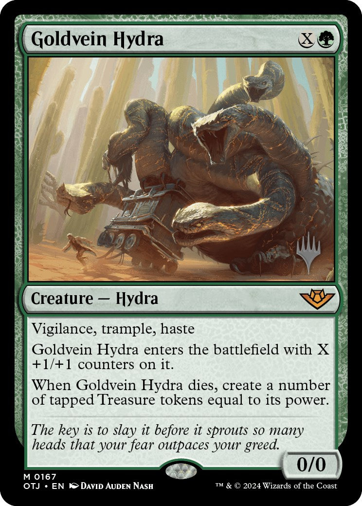 Goldvein Hydra (Promo Pack) [Outlaws of Thunder Junction Promos] | Dragon's Lair Comics and Fantasy Houston TX