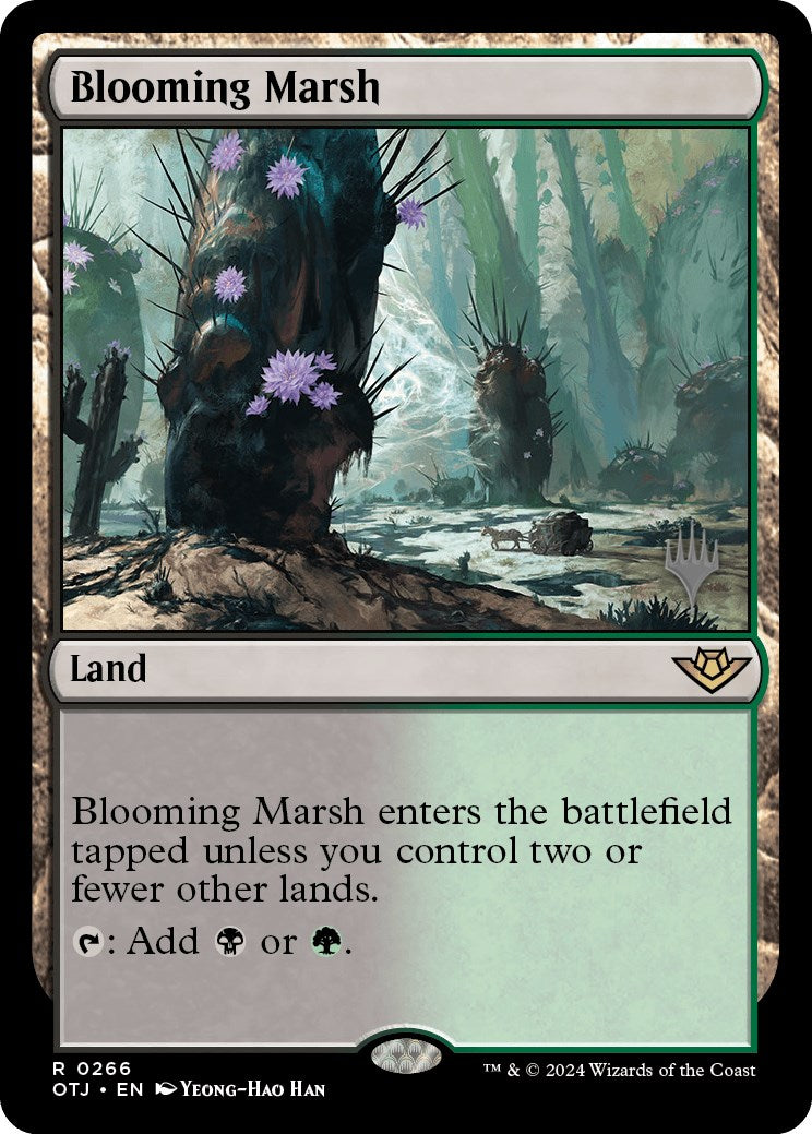 Blooming Marsh (Promo Pack) [Outlaws of Thunder Junction Promos] | Dragon's Lair Comics and Fantasy Houston TX