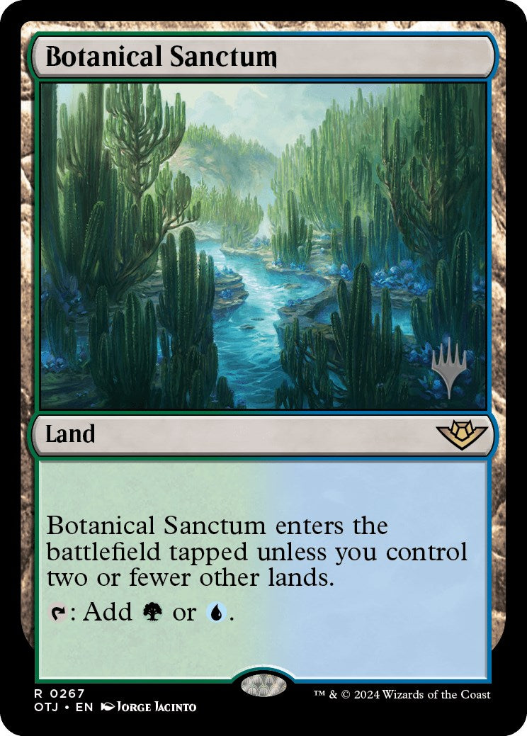 Botanical Sanctum (Promo Pack) [Outlaws of Thunder Junction Promos] | Dragon's Lair Comics and Fantasy Houston TX