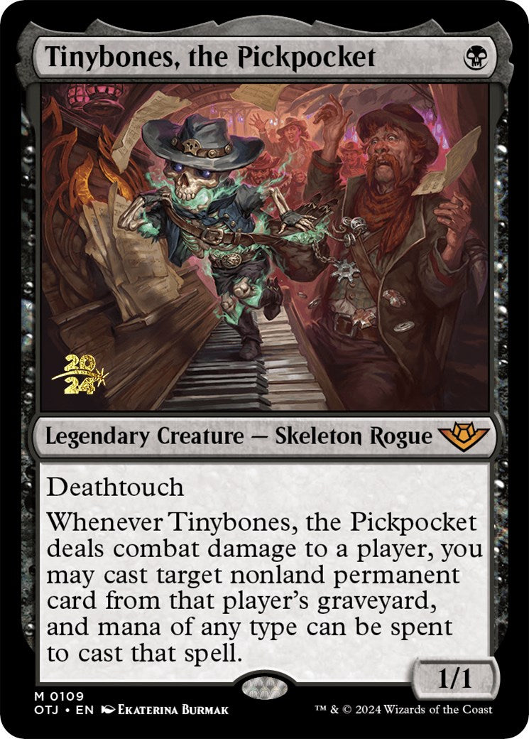 Tinybones, the Pickpocket [Outlaws of Thunder Junction Prerelease Promos] | Dragon's Lair Comics and Fantasy Houston TX