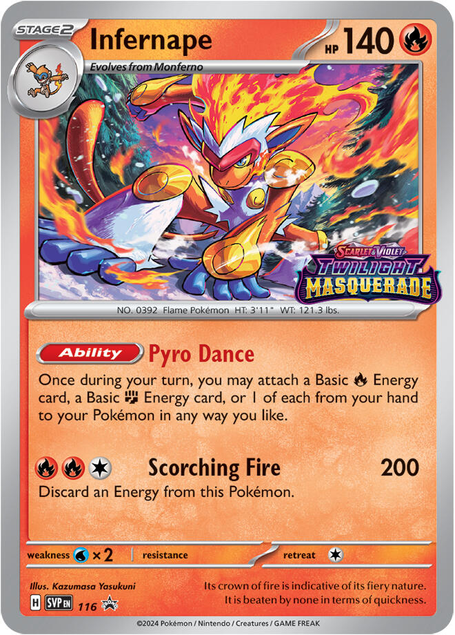 Infernape (116) [Scarlet & Violet: Black Star Promos] | Dragon's Lair Comics and Fantasy Houston TX