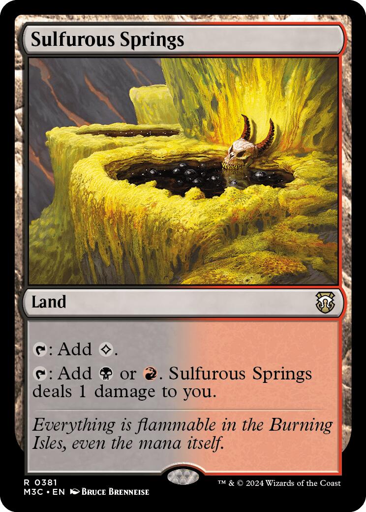 Sulfurous Springs [Modern Horizons 3 Commander] | Dragon's Lair Comics and Fantasy Houston TX