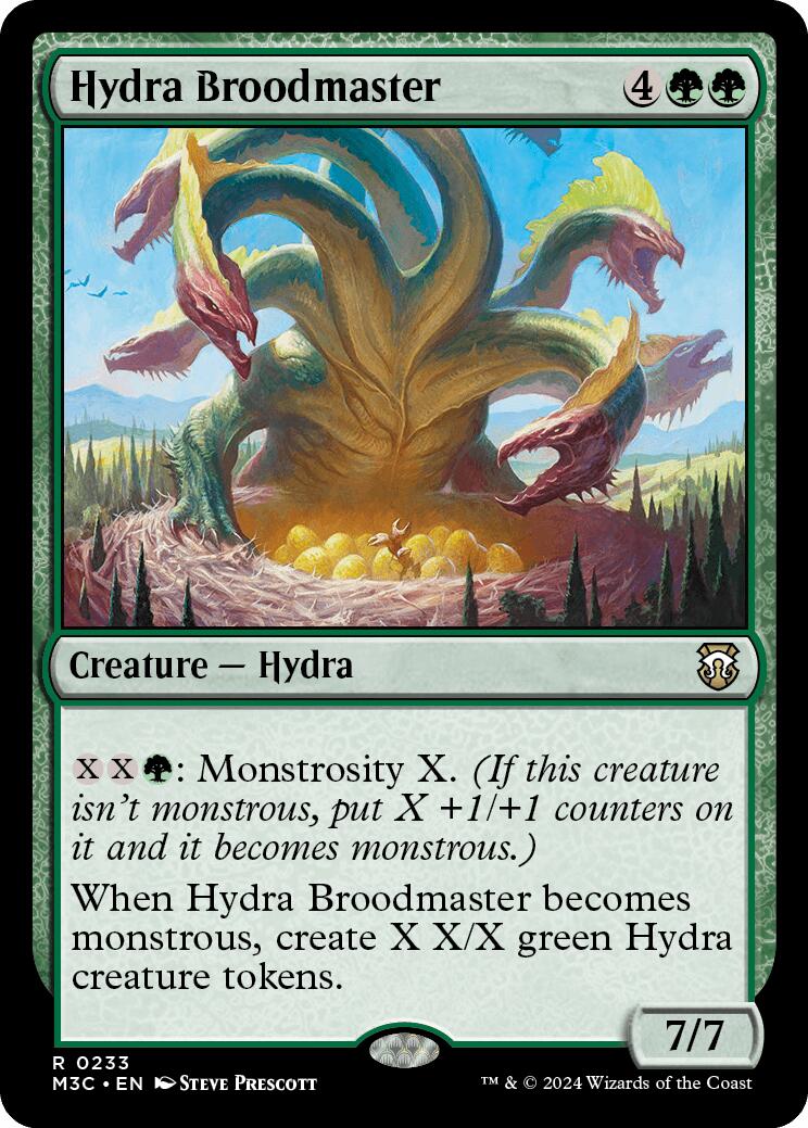 Hydra Broodmaster [Modern Horizons 3 Commander] | Dragon's Lair Comics and Fantasy Houston TX