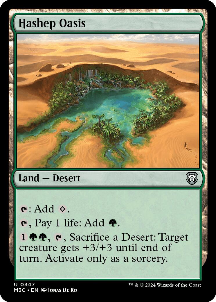 Hashep Oasis [Modern Horizons 3 Commander] | Dragon's Lair Comics and Fantasy Houston TX