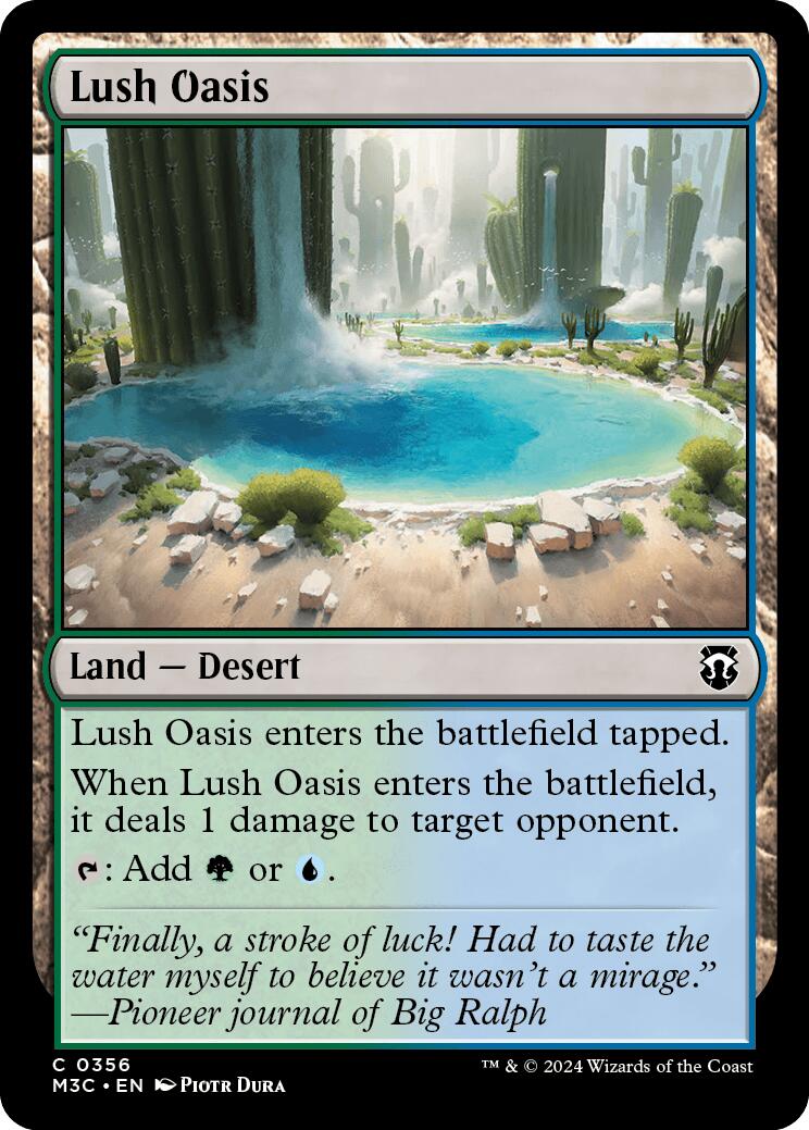 Lush Oasis [Modern Horizons 3 Commander] | Dragon's Lair Comics and Fantasy Houston TX