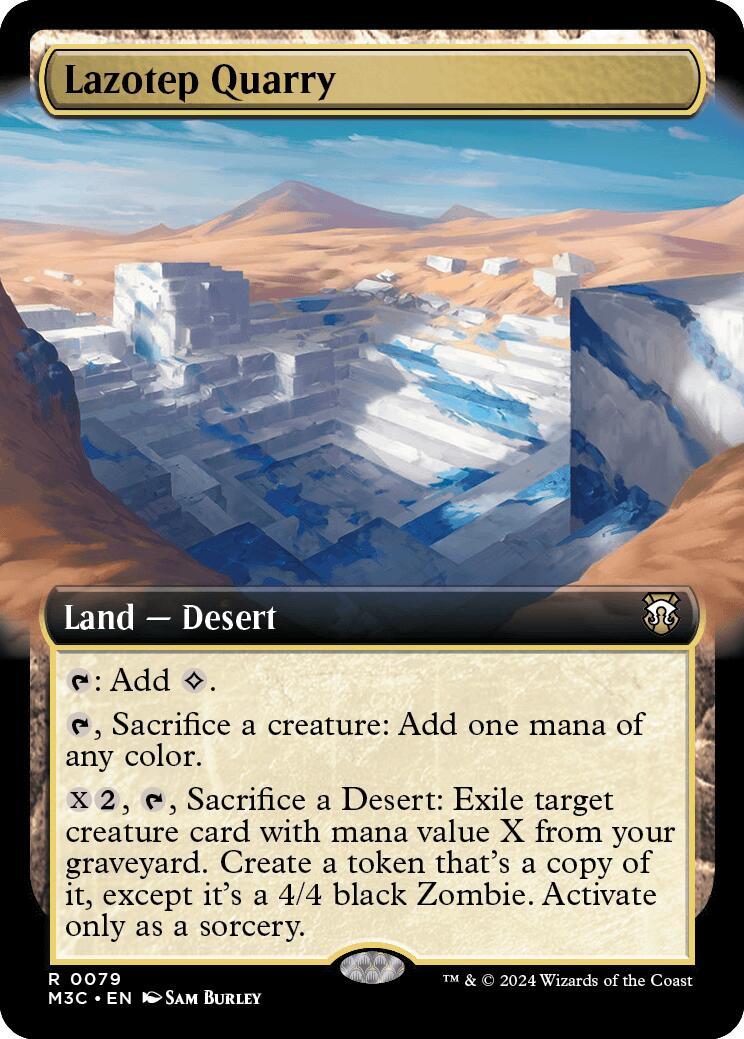 Lazotep Quarry (Extended Art) (Ripple Foil) [Modern Horizons 3 Commander] | Dragon's Lair Comics and Fantasy Houston TX