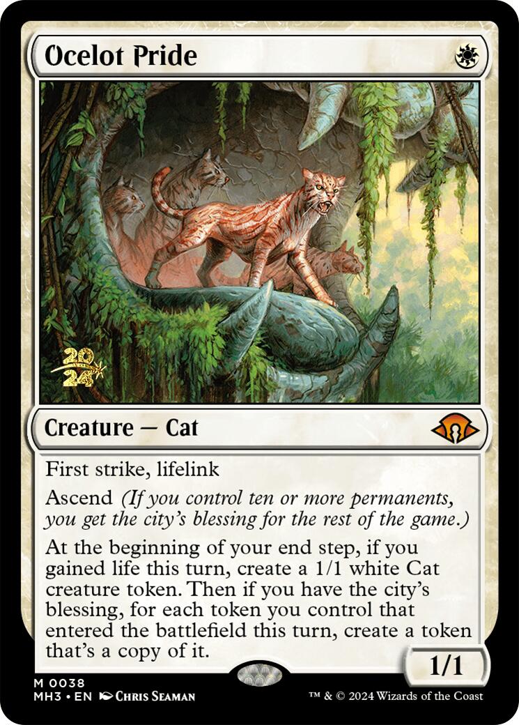 Ocelot Pride [Modern Horizons 3 Prerelease Promos] | Dragon's Lair Comics and Fantasy Houston TX