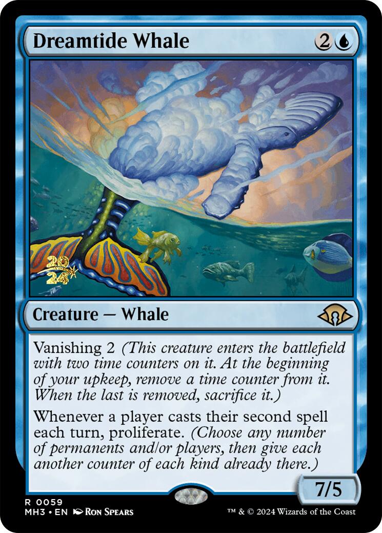 Dreamtide Whale [Modern Horizons 3 Prerelease Promos] | Dragon's Lair Comics and Fantasy Houston TX