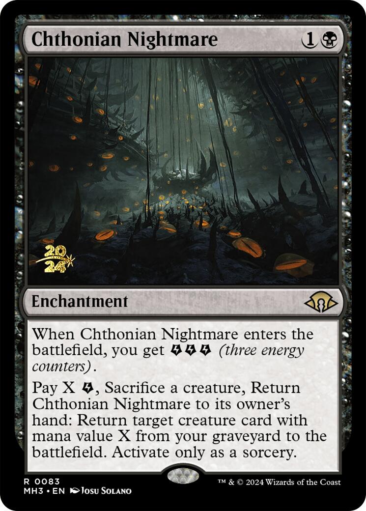 Chthonian Nightmare [Modern Horizons 3 Prerelease Promos] | Dragon's Lair Comics and Fantasy Houston TX