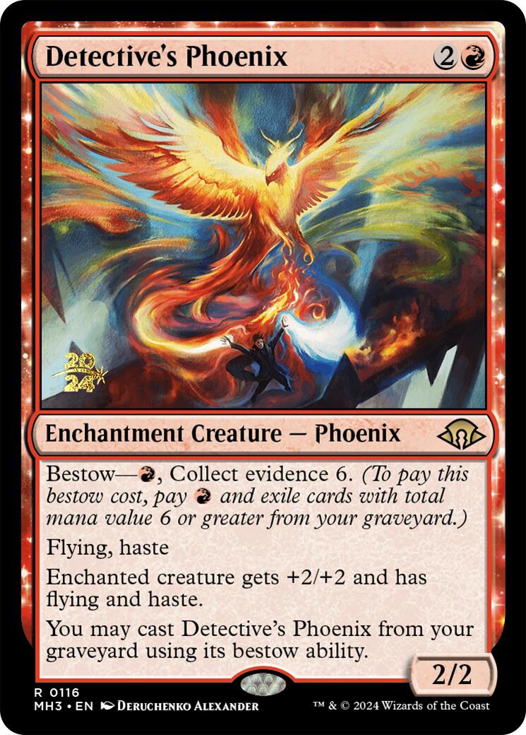 Detective's Phoenix [Modern Horizons 3 Prerelease Promos] | Dragon's Lair Comics and Fantasy Houston TX