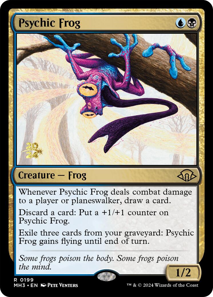 Psychic Frog [Modern Horizons 3 Prerelease Promos] | Dragon's Lair Comics and Fantasy Houston TX