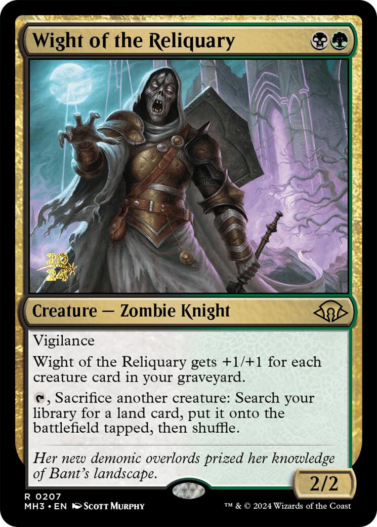 Wight of the Reliquary [Modern Horizons 3 Prerelease Promos] | Dragon's Lair Comics and Fantasy Houston TX