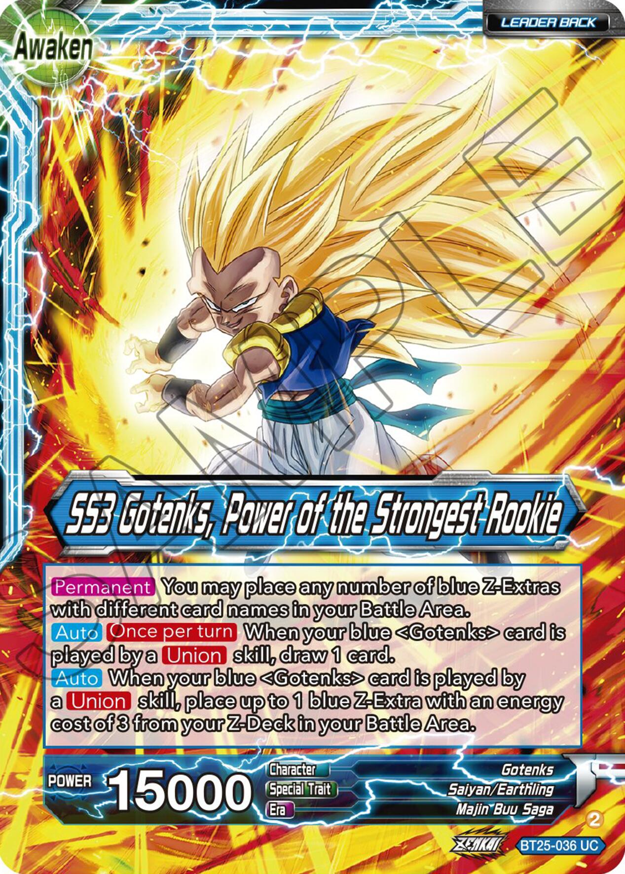 Gotenks // SS3 Gotenks, Power of the Strongest Rookie (BT25-036) [Legend of the Dragon Balls] | Dragon's Lair Comics and Fantasy Houston TX