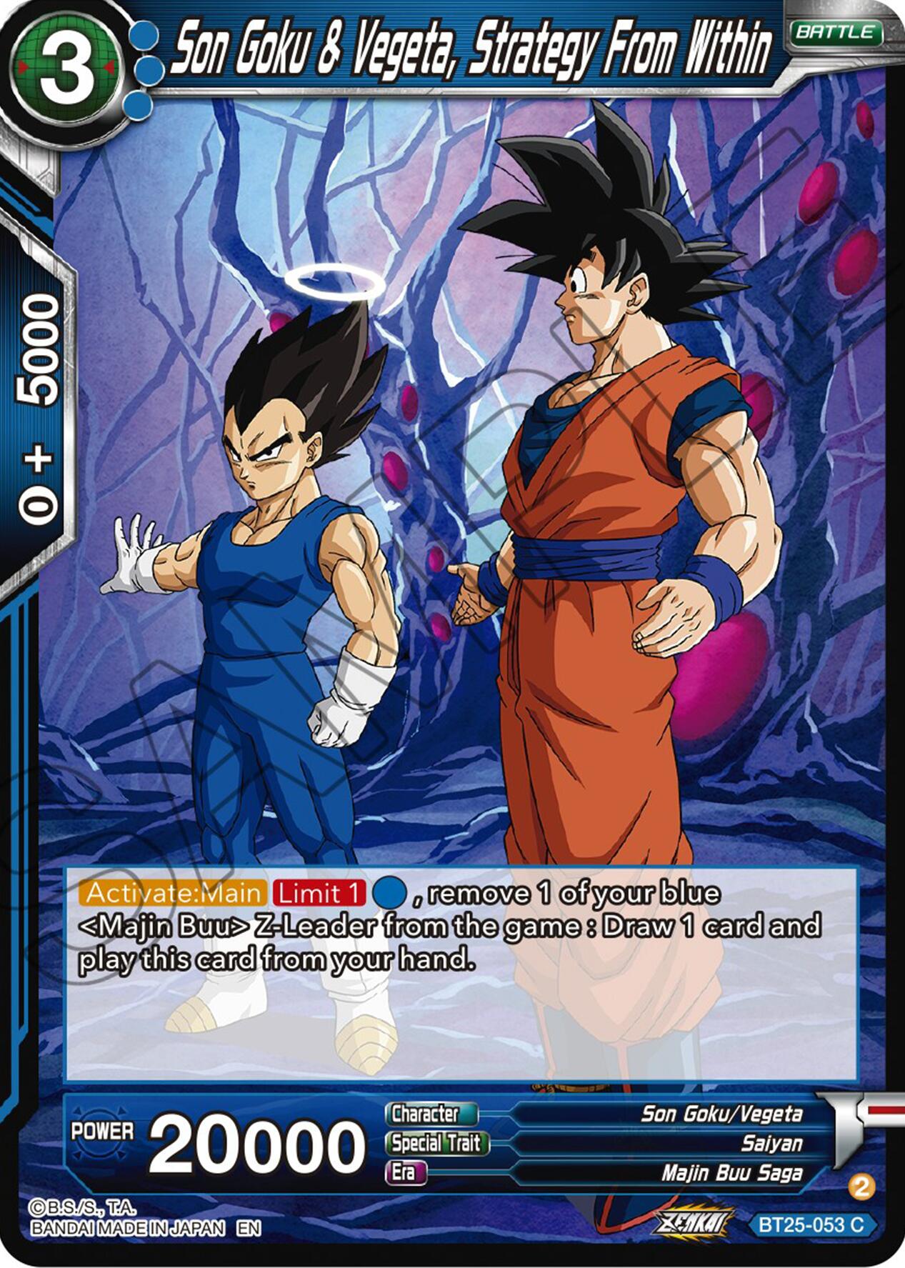 Son Goku & Vegeta, Strategy From Within (BT25-053) [Legend of the Dragon Balls] | Dragon's Lair Comics and Fantasy Houston TX